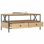 Voir la diapositive 4 : VIDAXL Table basse chêne sonoma 100x51x45 cm bois d ingénierie