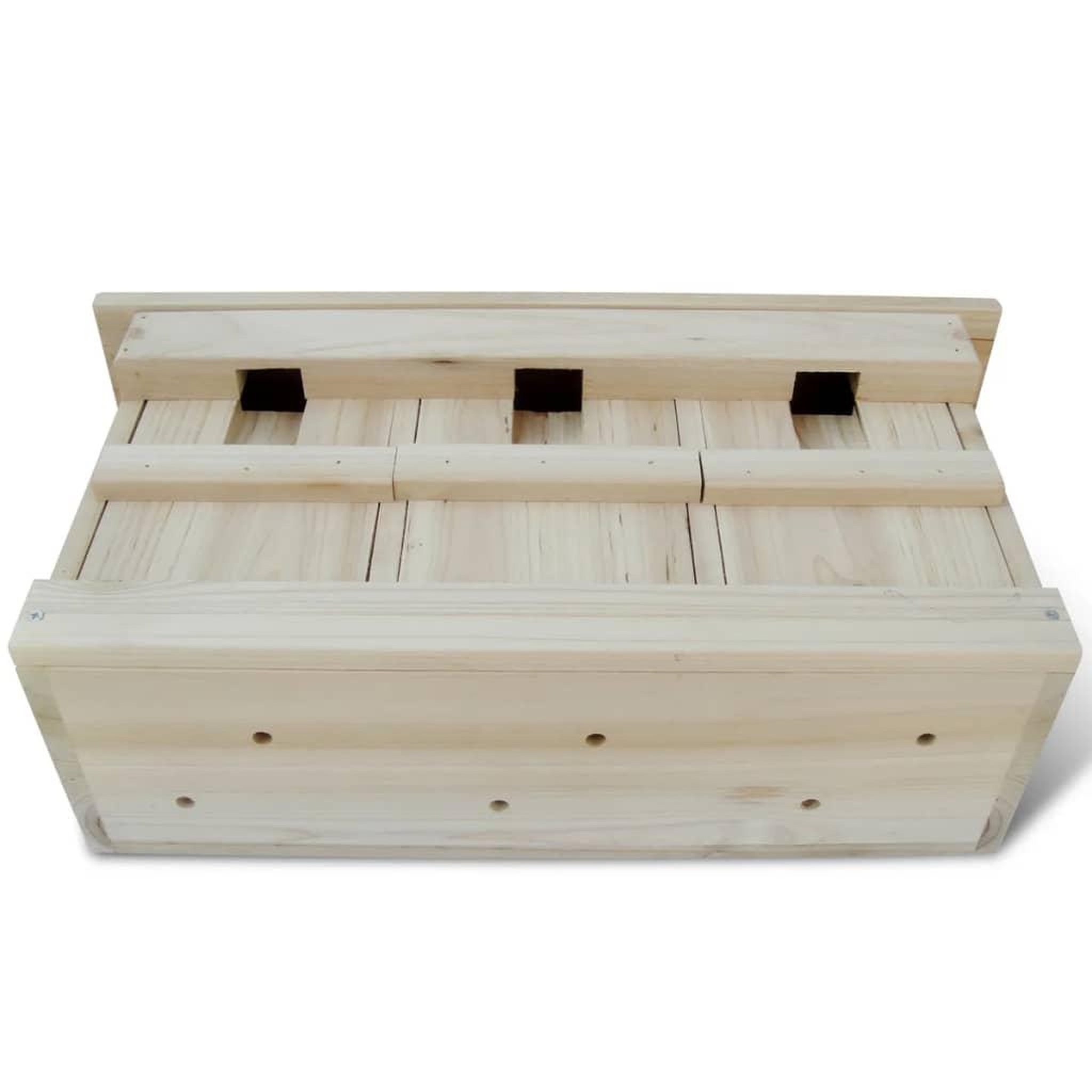 Voir la diapositive 2 : VIDAXL Maisons pour moineau 2 pcs Bois 44 x 15,5 x 21,5 cm