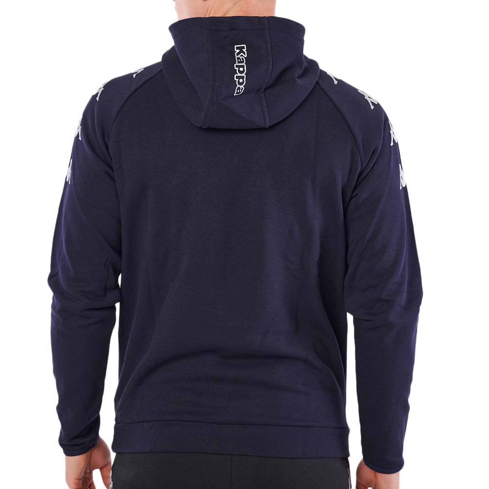 Voir la diapositive 2 : KAPPA Sweat à Capuche Marine Homme Kappa Diano 2024