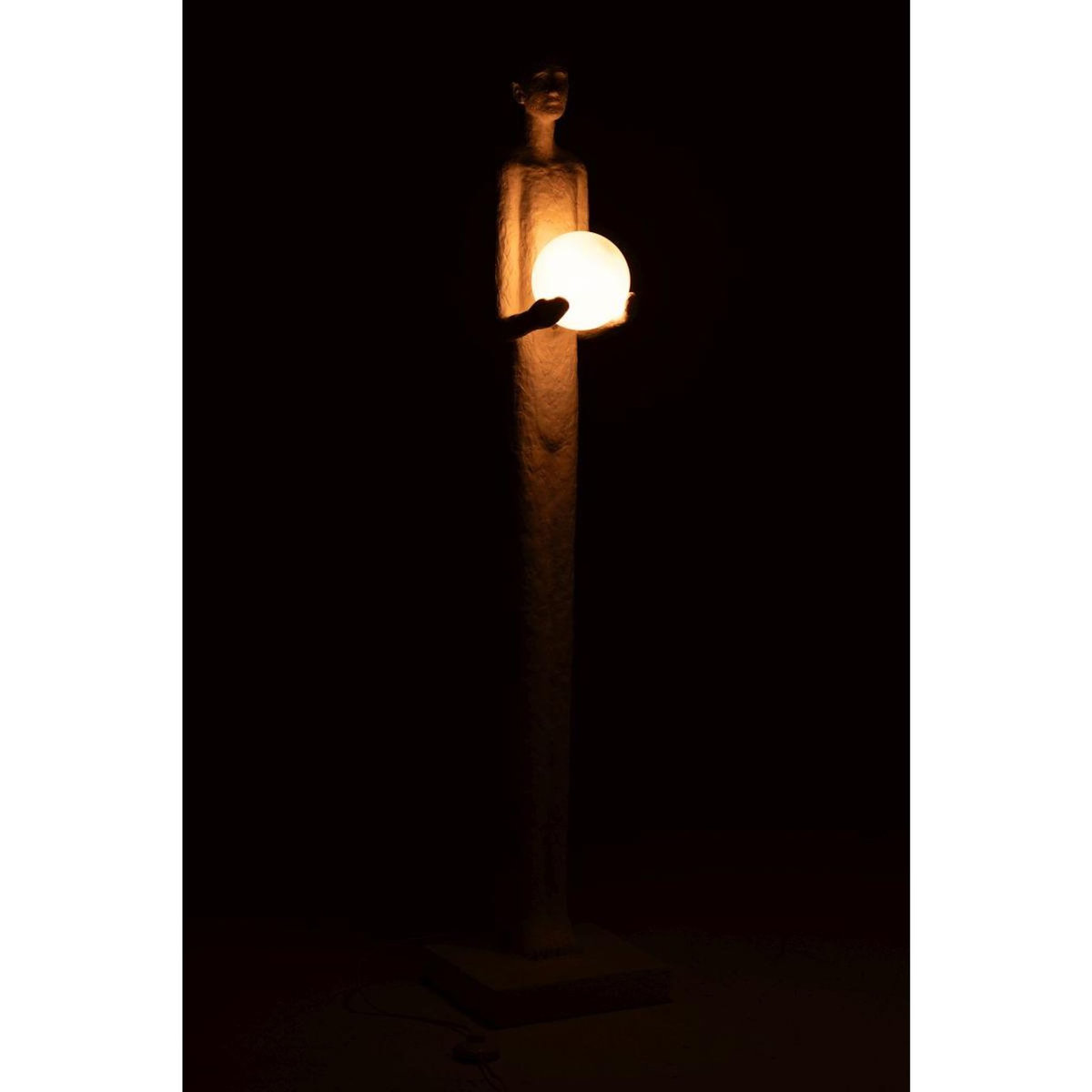 Paris Prix Lampadaire Uni en Résine  Personne  151cm Blanc