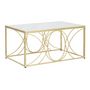 Voir la diapositive 1 : Paris Prix Table Basse Design  Exy  90cm Or