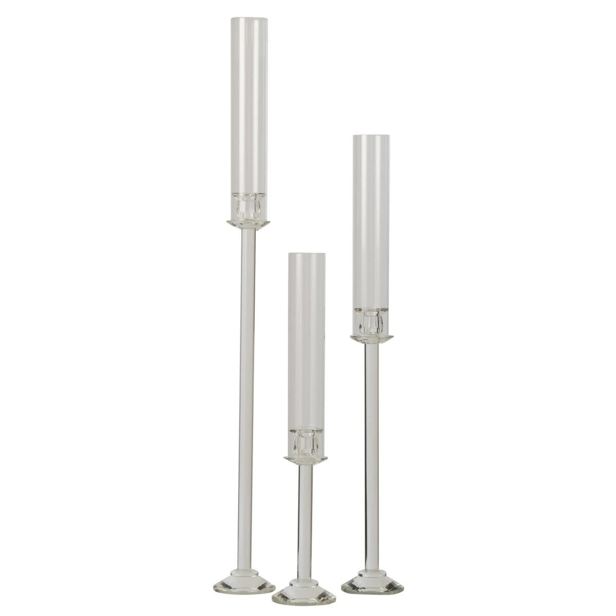 Voir la diapositive 3 : J-LINE Chandelier design en cristal  wendy  80cm transparent