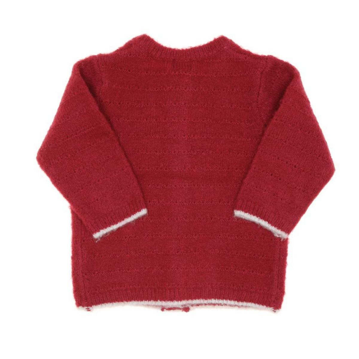 ELLE EST OU LA MER Gilet  Framboise Fille EOM Chardi