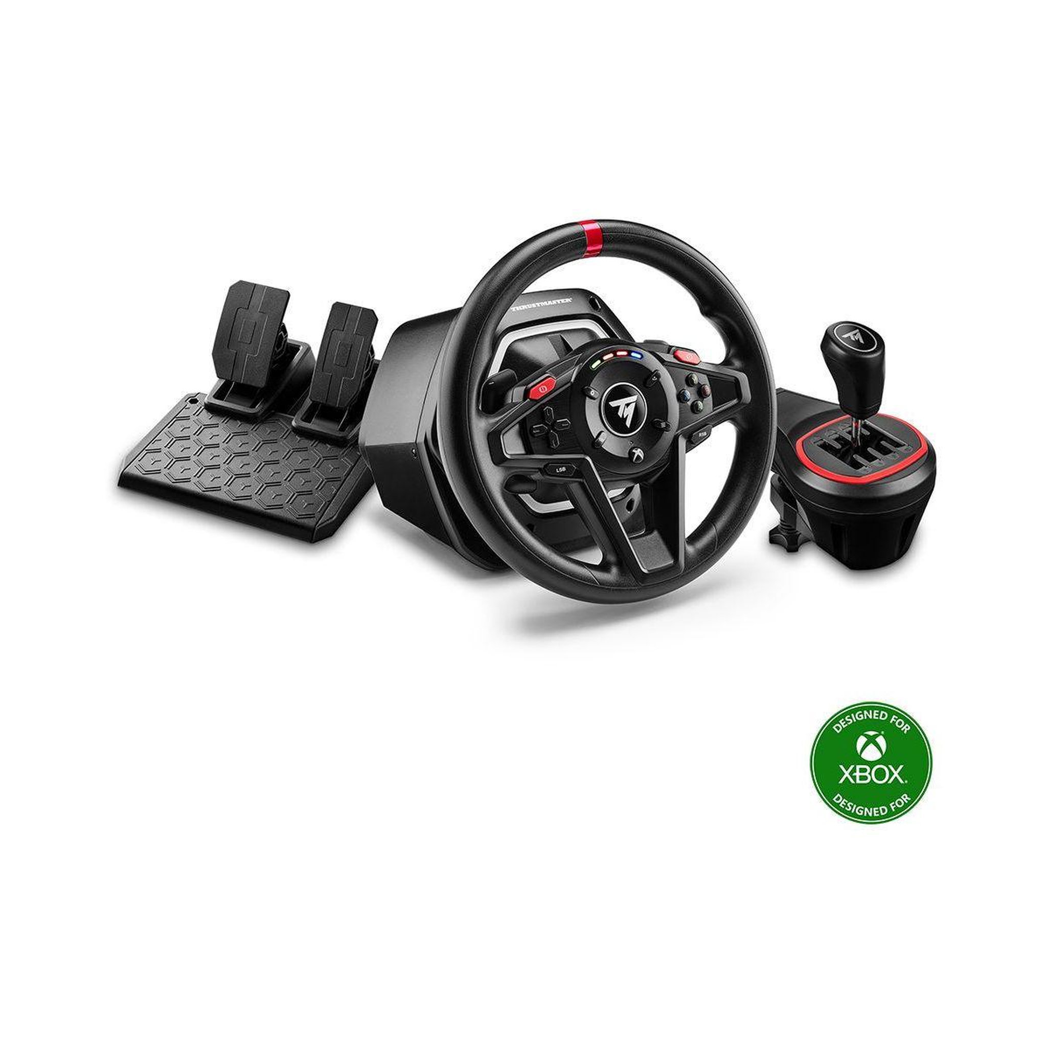 Voir la diapositive 2 : Thrustmaster Volant + levier de vitesses + pédalier t128 x shifter pack