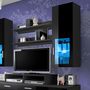 Voir la diapositive 3 : Paris Prix Meuble TV Mural Design  Mini  200cm Noir