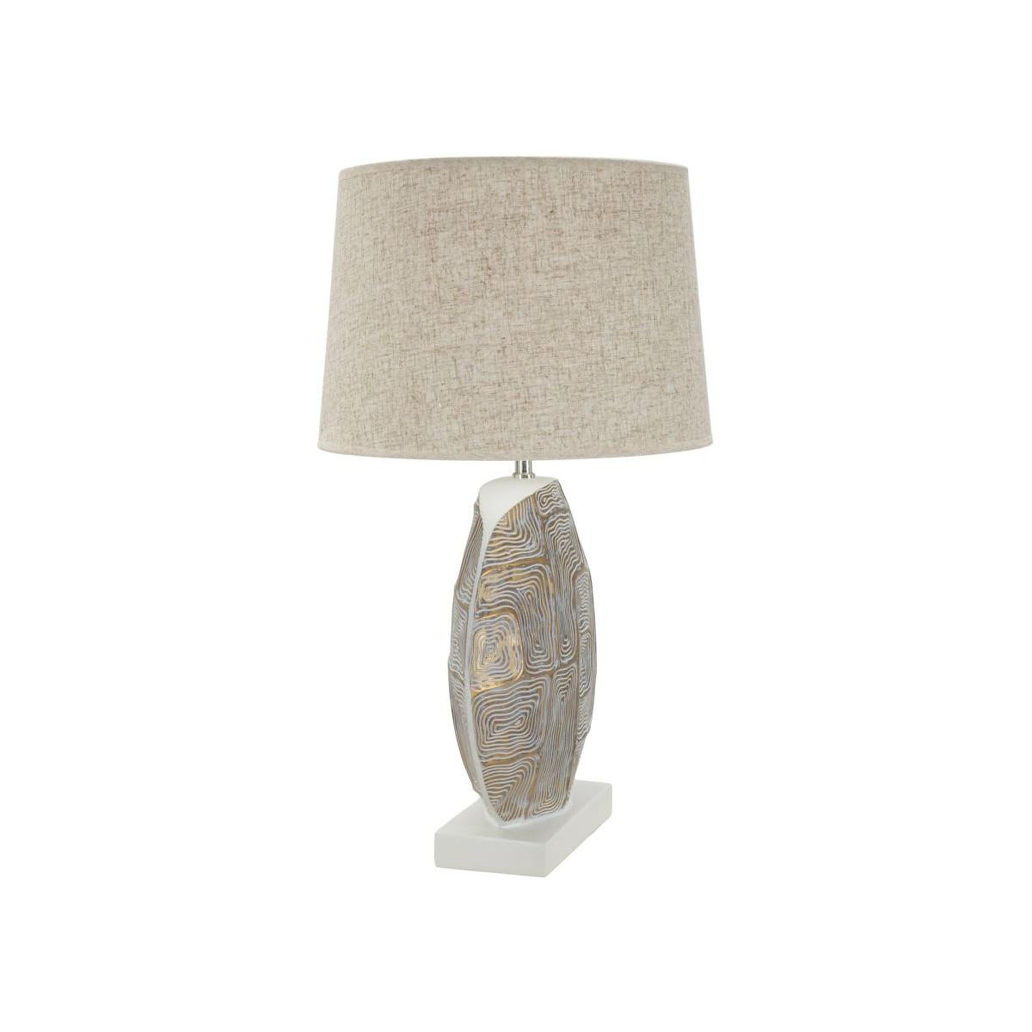 Voir la diapositive 4 : Paris Prix Lampe à poser en résine  elips  68cm or