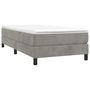 Voir la diapositive 3 : VIDAXL Cadre de lit sans matelas gris clair 90x190 cm velours