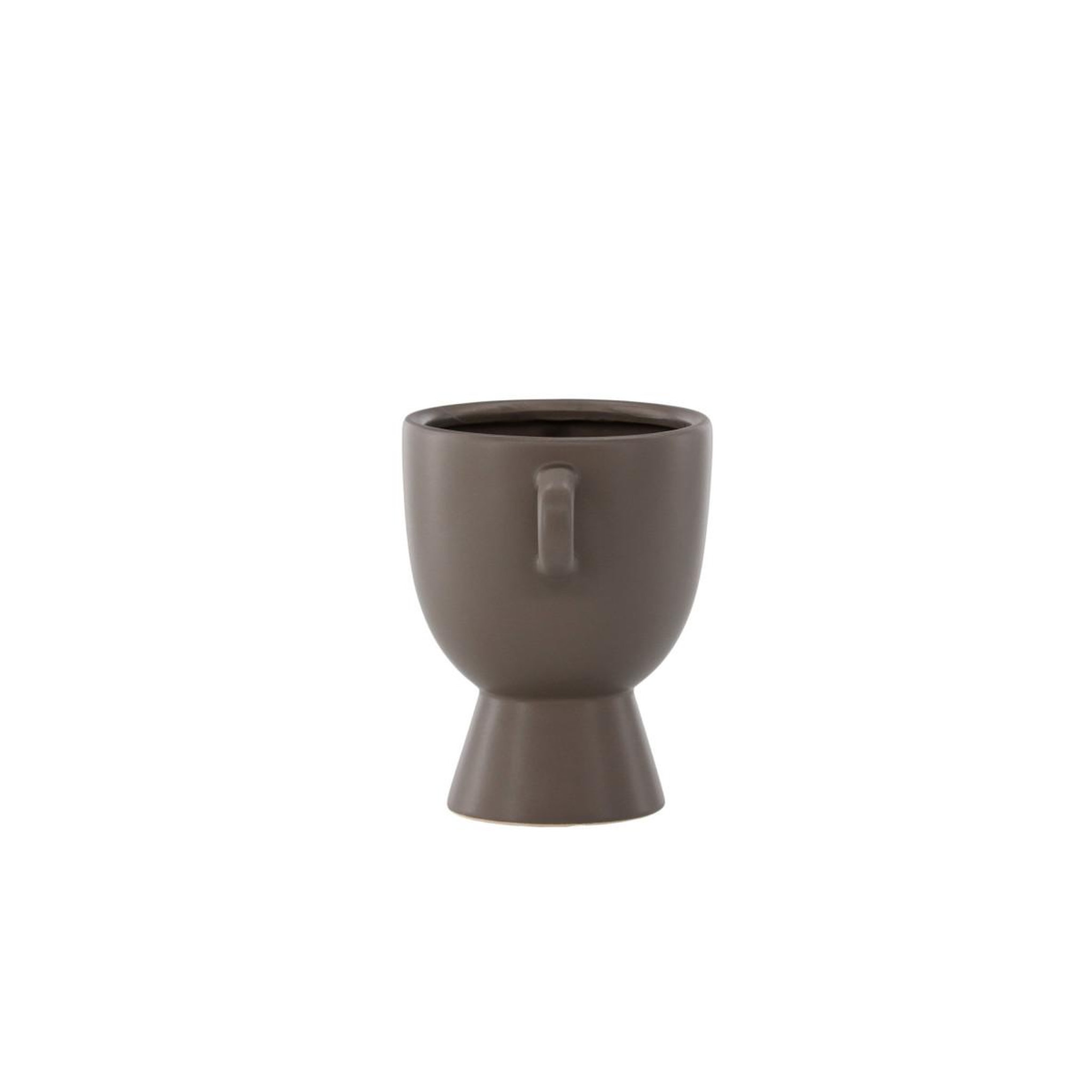 Voir la diapositive 4 : Paris Prix Pot Design en Céramique  Cent  18cm Marron