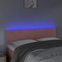Voir la diapositive 3 : VIDAXL Tete de lit a LED Rose 144x5x78/88 cm Velours