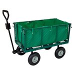 WERKAPRO Chariot remorque de jardin grillagé WERKA PRO