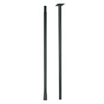 CENTRALE BRICO Mât fixation dans le sol anthracite - 190 cm - Acier époxy