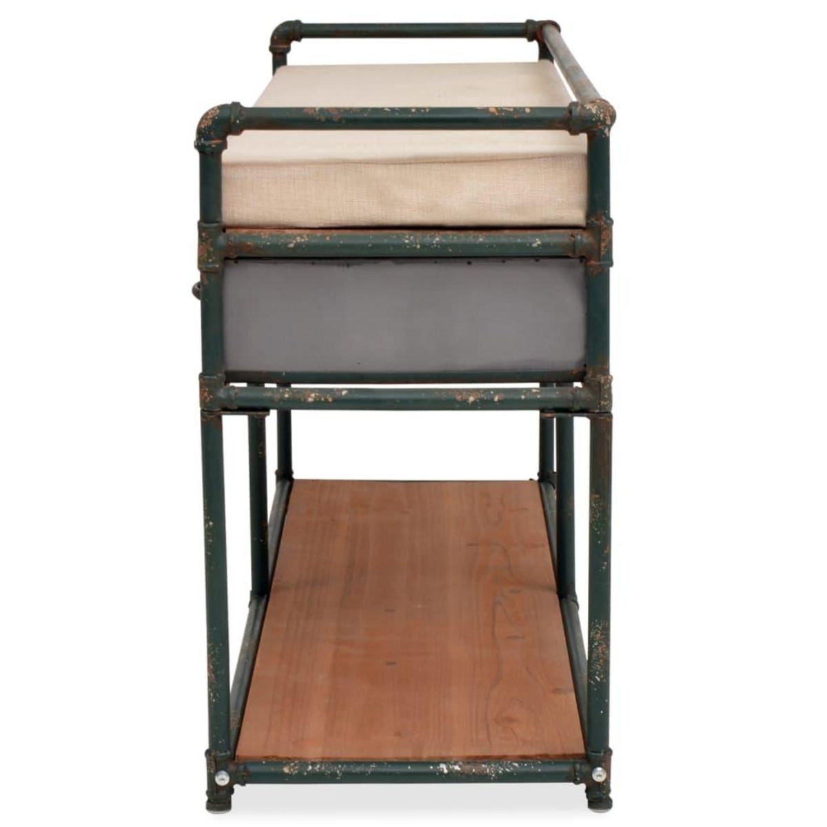 VIDAXL Banc de rangement avec coussin 107,5 x 34,5 x 59 cm