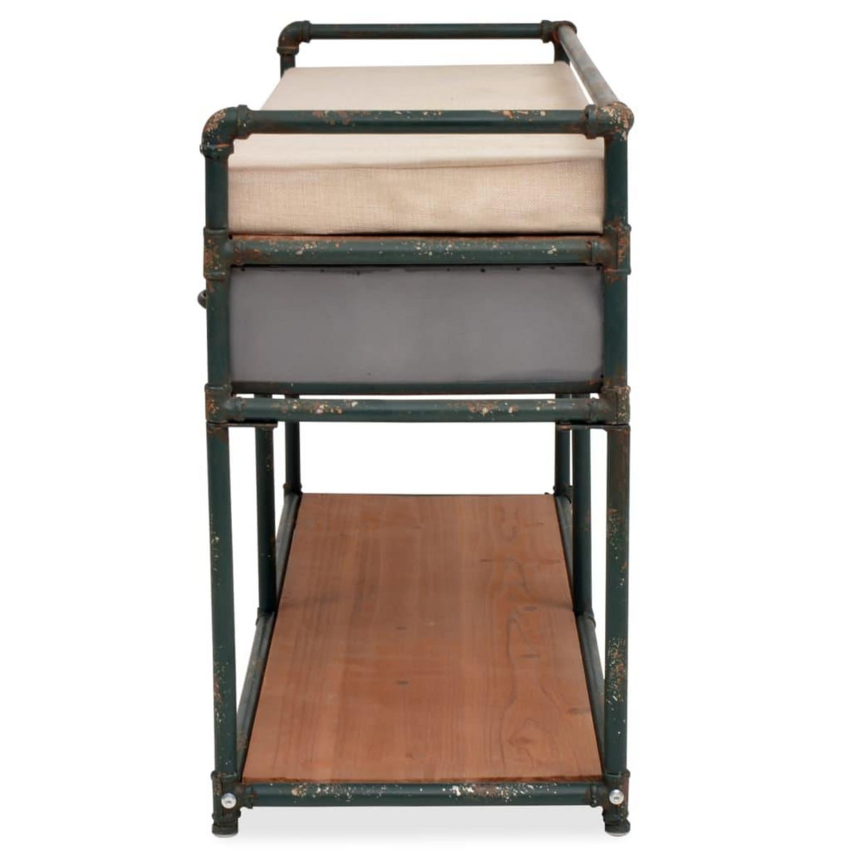 VIDAXL Banc de rangement avec coussin 107,5 x 34,5 x 59 cm