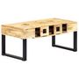 Voir la diapositive 1 : VIDAXL Table basse Style cassette 100x52x45 cm Bois de manguier massif