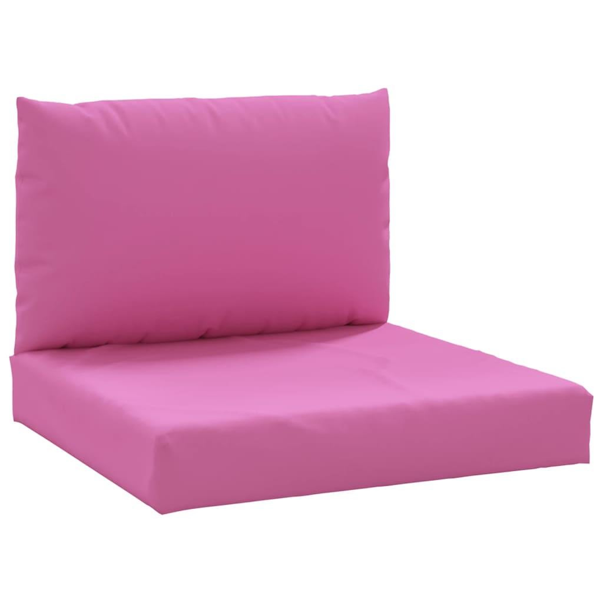Voir la diapositive 2 : VIDAXL Coussins de palette lot de 2 rose tissu Oxford