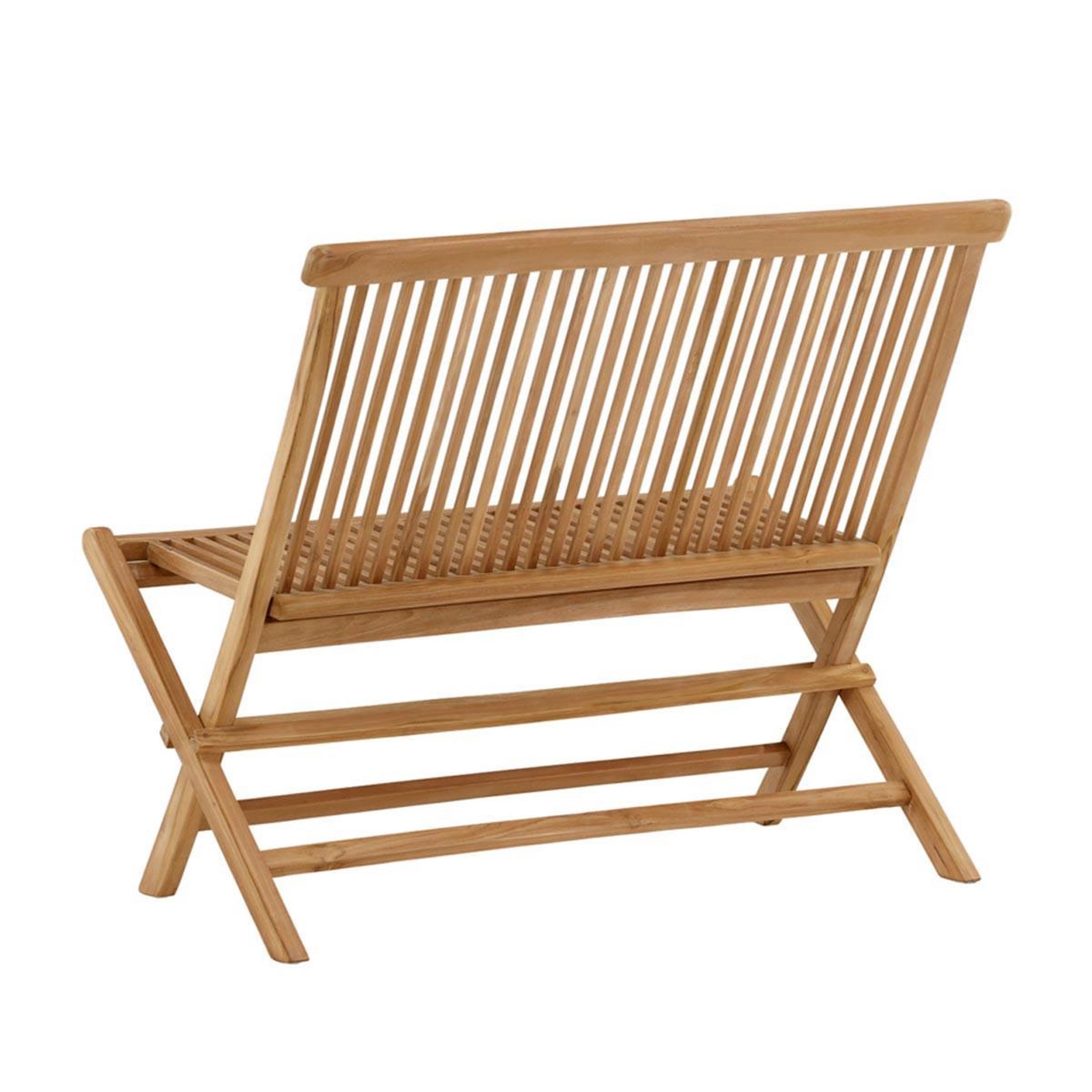 Voir la diapositive 5 : Paris Prix Banc de jardin pliable en teck  ghana  100cm naturel
