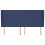 Voir la diapositive 3 : VIDAXL Tete de lit avec oreilles Bleu 203x23x118/128 cm Tissu