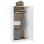 Voir la diapositive 4 : VIDAXL Garde-robe Blanc 90x52x200 cm Bois d'ingenierie