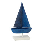 Paris Prix Bateau Voilier sur Socle  Oceano  39cm Bleu