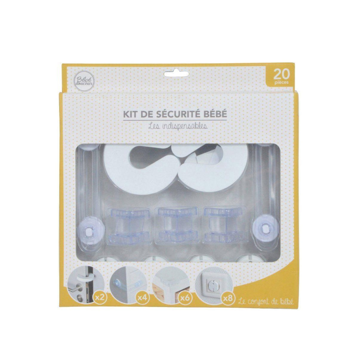 Paris Prix Kit de Sécurité Bébé  20 Pièces  Blanc
