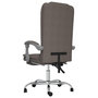 Voir la diapositive 5 : VIDAXL Fauteuil de massage inclinable de bureau Taupe Tissu