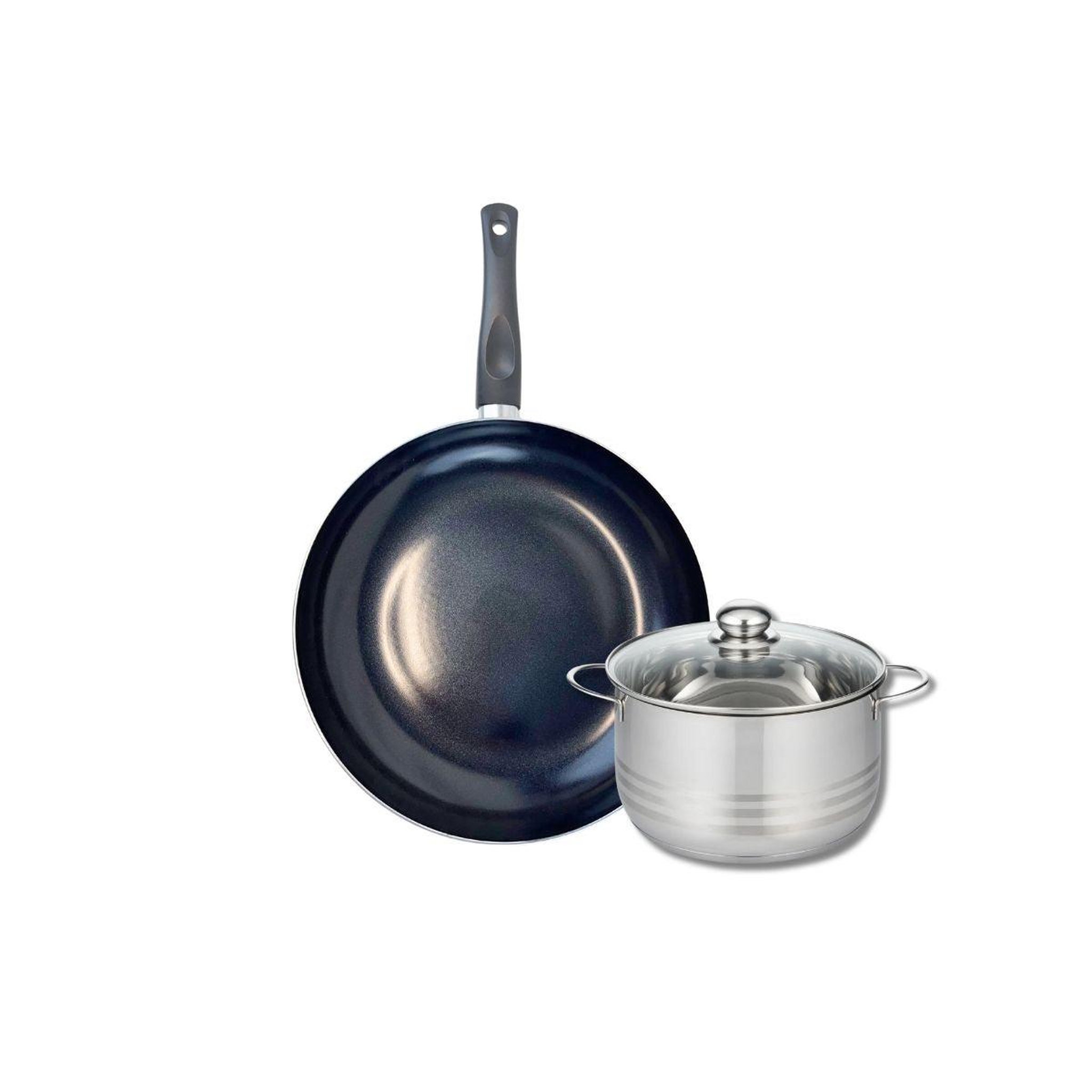 ELO Ensemble de 1 poêle de cuisson 32 cm et 1 faitout 20 cm elo prima brillant