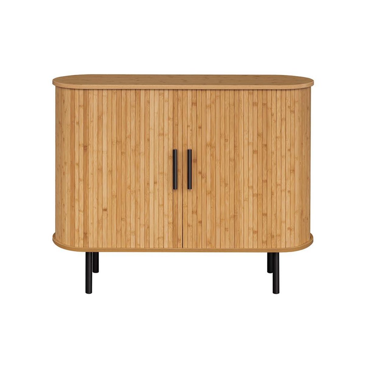 BEST MOBILIER Kofu - buffet bas - bambou - 2 portes - 100 cm