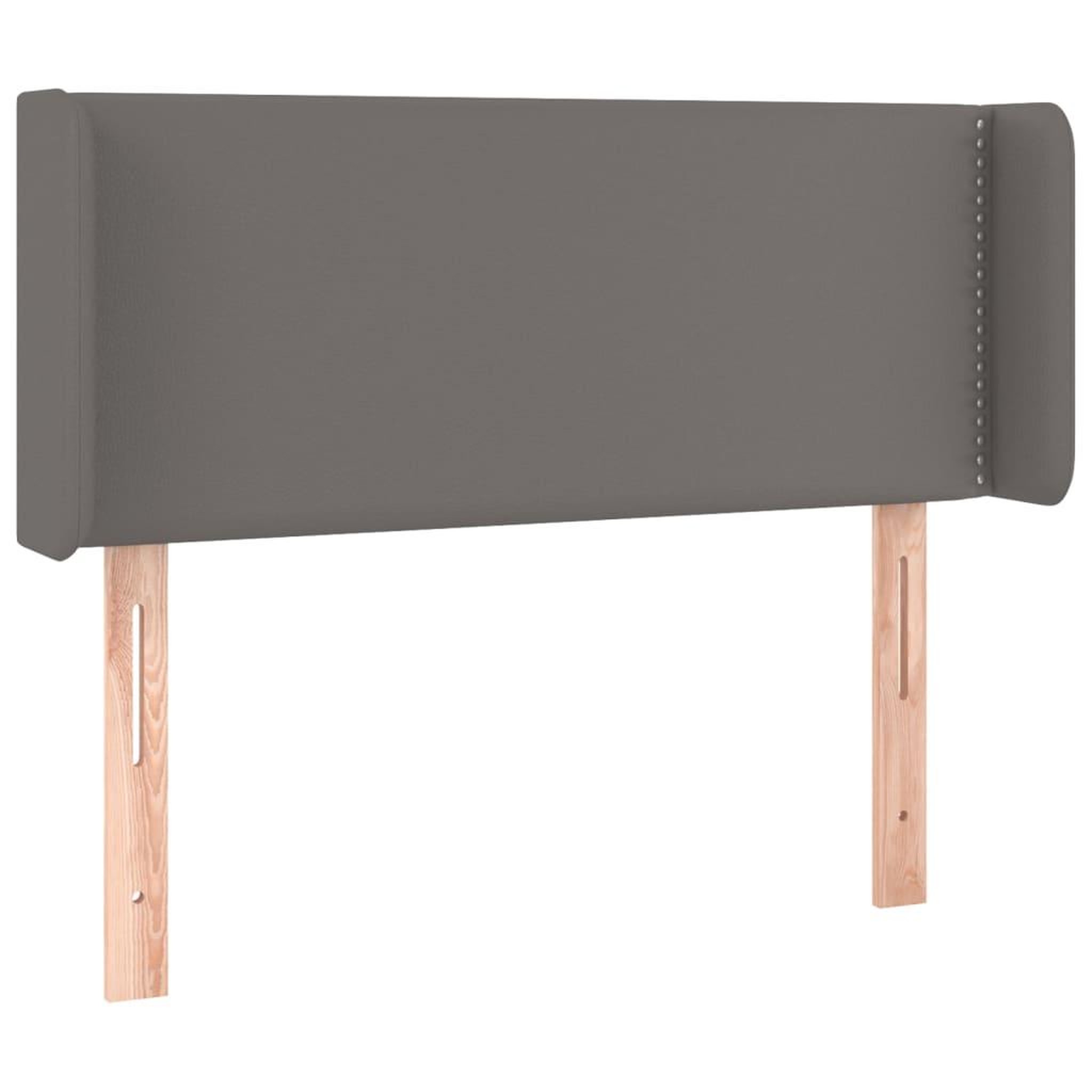 Voir la diapositive 3 : VIDAXL Tete de lit a LED Gris 93x16x78/88 cm Similicuir