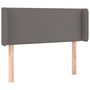 Voir la diapositive 3 : VIDAXL Tete de lit a LED Gris 93x16x78/88 cm Similicuir