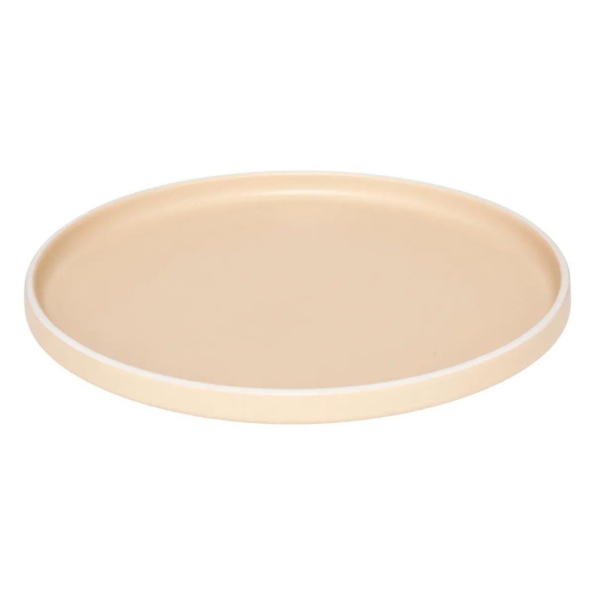 Voir la diapositive 2 : SECRET DE GOURMET Lot de 6 assiettes plates  alix  26cm beige