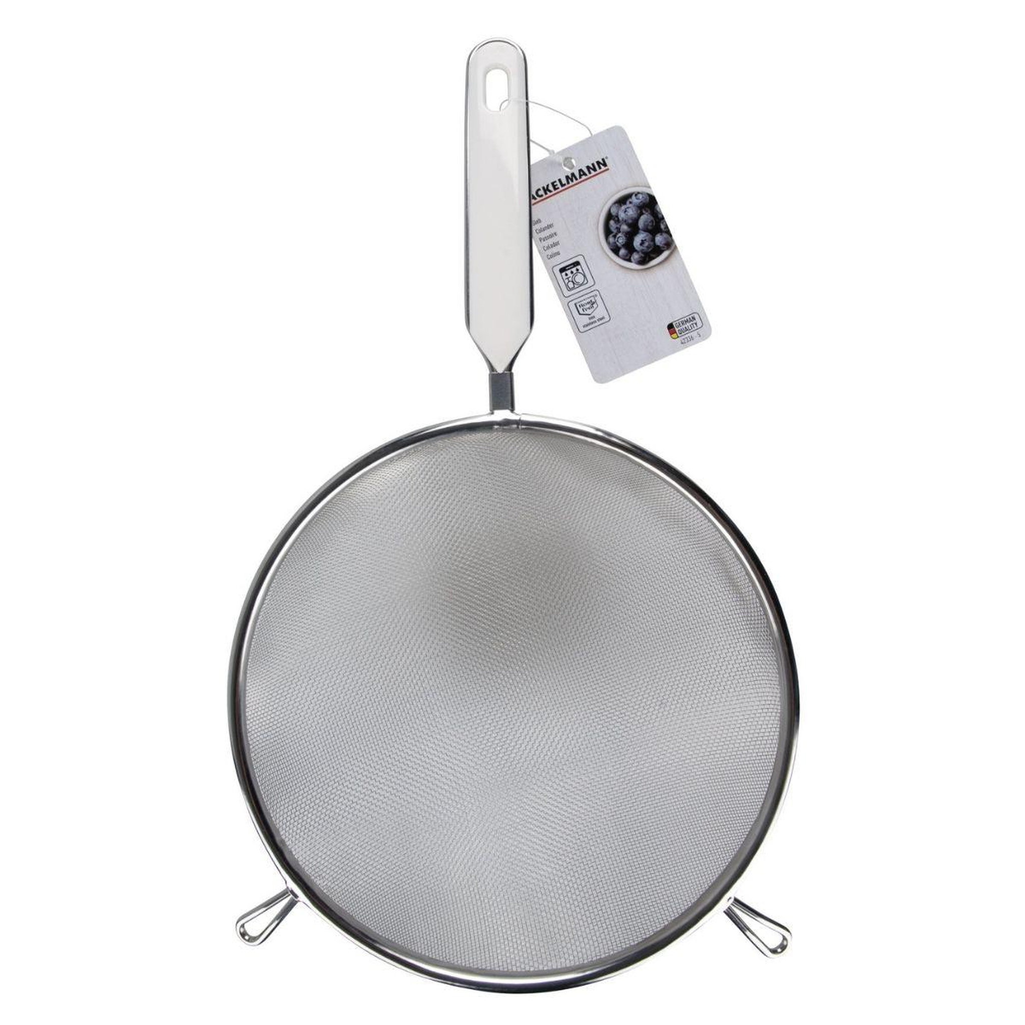 Voir la diapositive 4 : Fackelmann Passoire tamis avec manche en inox diamètre 20 cm fackelmann basic