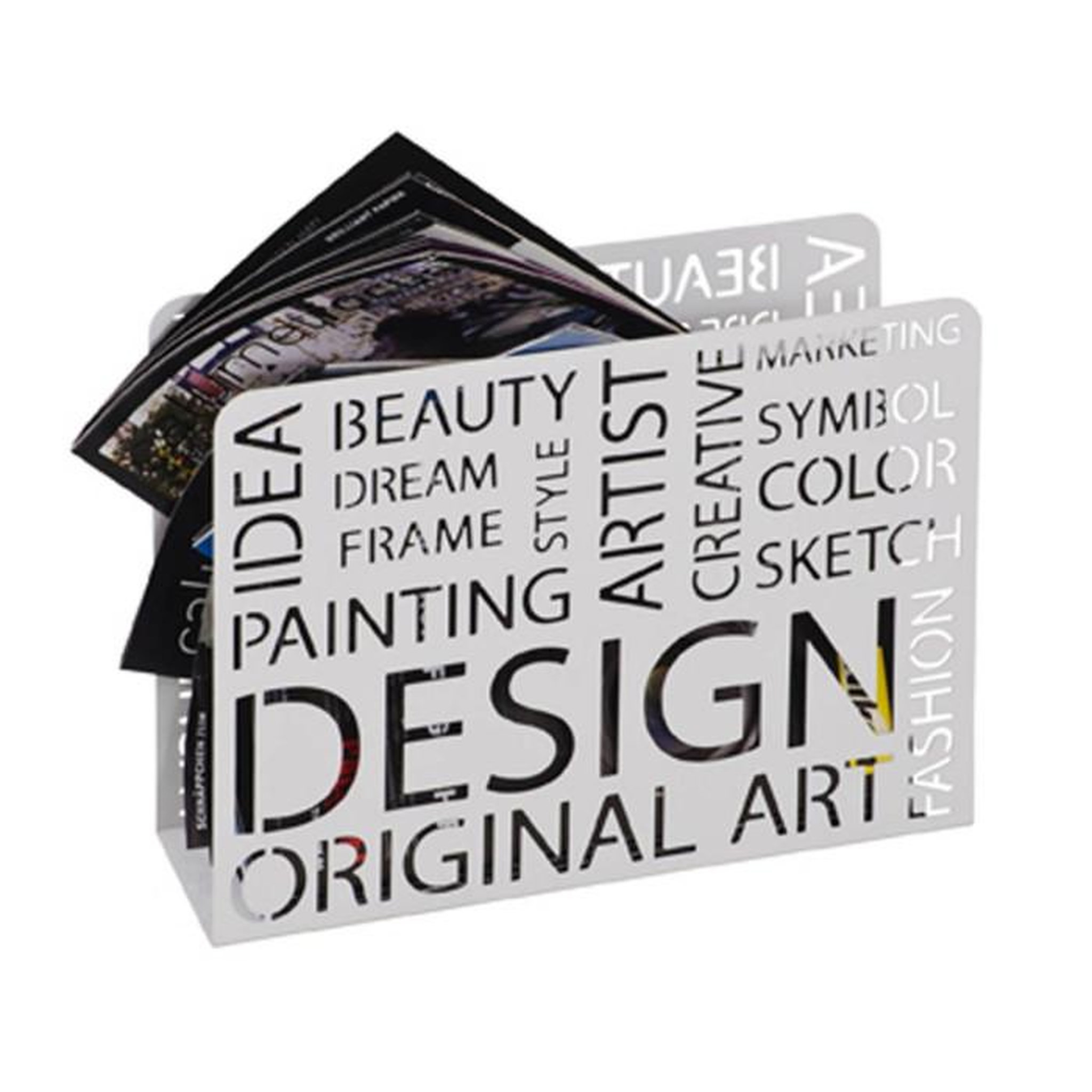 Paris Prix Porte-Revues Design  Original Art  35cm Blanc