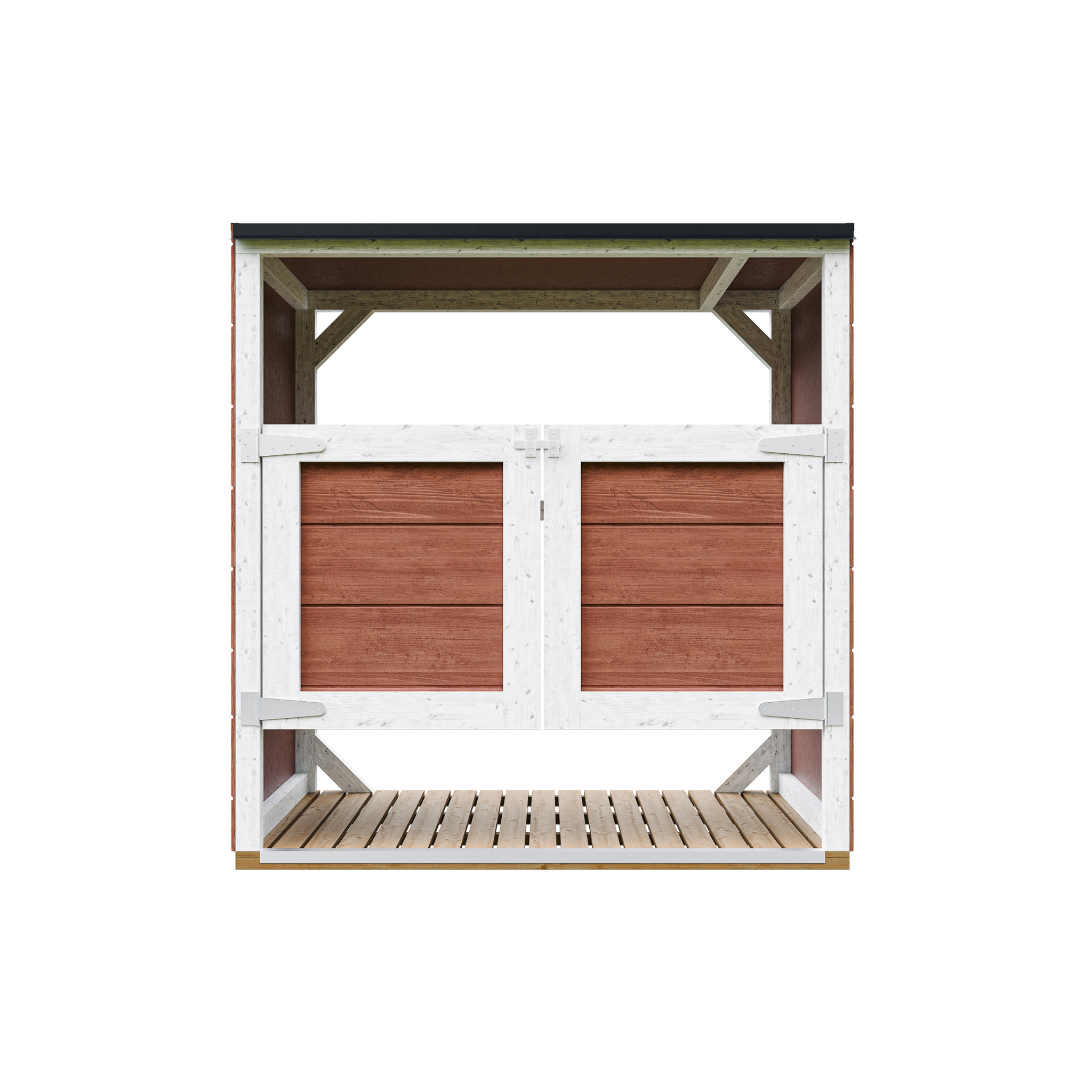 Voir la diapositive 2 : TIMBELA Abri de jardin pour poubelles, Cache poubelle extérieur 2x240L M980A
