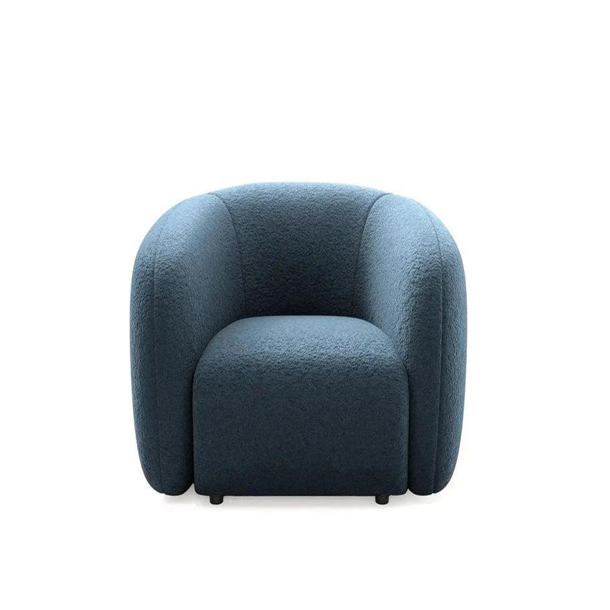 CASANOVA PARIS Bahia - fauteuil tissu bouclette. Coloris disponibles : Orange, Beige, Gris, Bleu, Marron, Vert