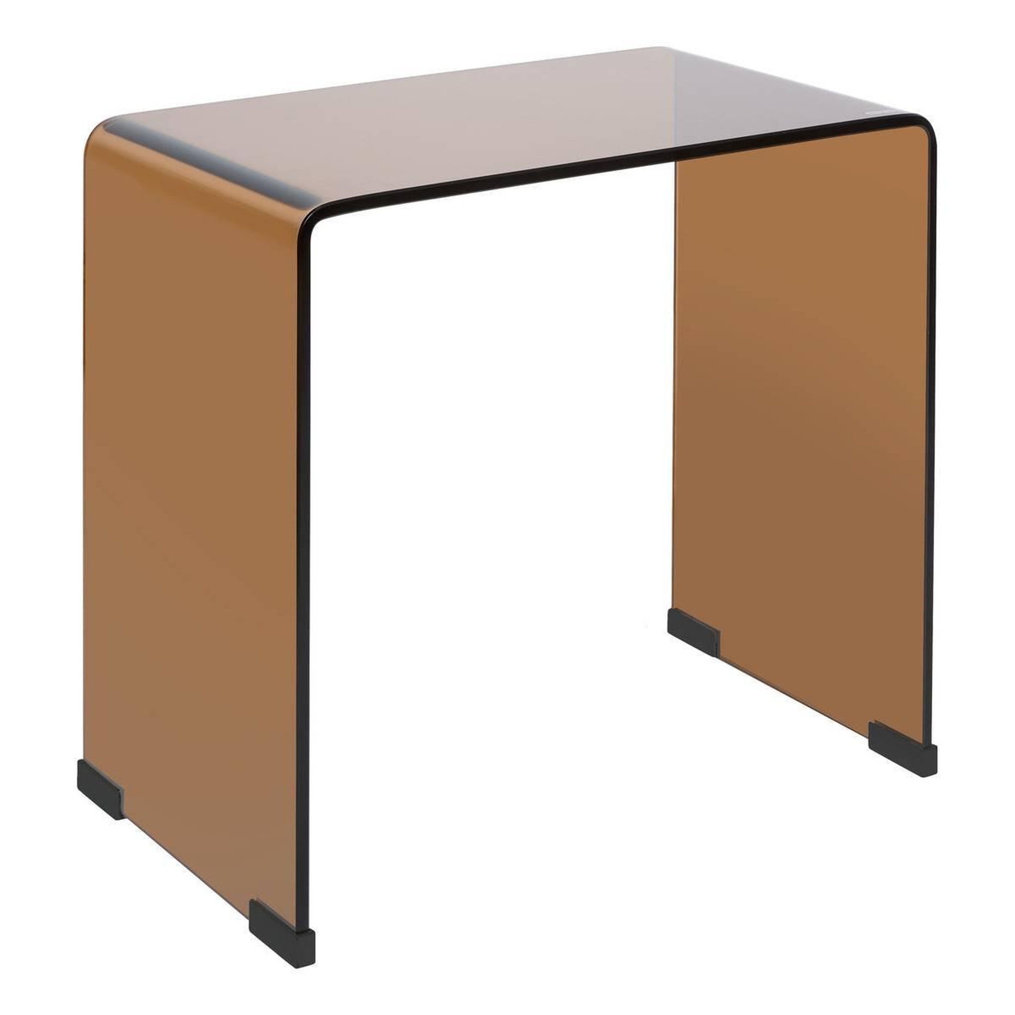 Voir la diapositive 2 : ATMOSPHERA Lot de 2 tables d'appoint gigognes  lenia  47cm ambre