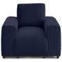 Voir la diapositive 1 : LISA DESIGN Garance - fauteuil en velours côtelé grosses côtes