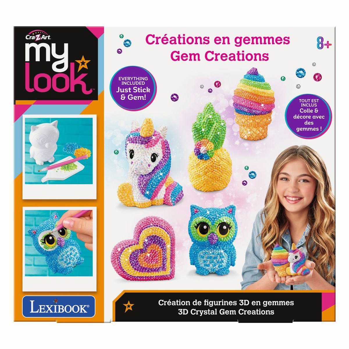 Lexibook Création de figurines 3D en pierres précieuses
