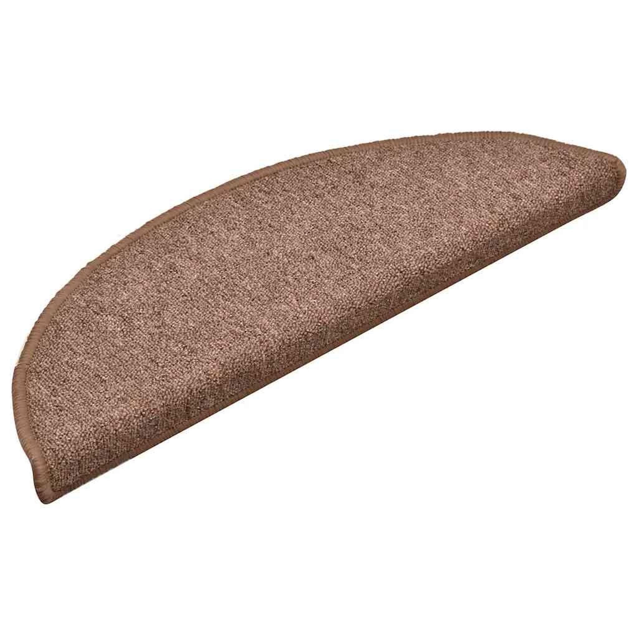 Voir la diapositive 2 : VIDAXL Tapis d'escalier 30 pcs marron 56x17x3 cm