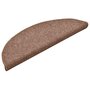 Voir la diapositive 2 : VIDAXL Tapis d'escalier 30 pcs marron 56x17x3 cm