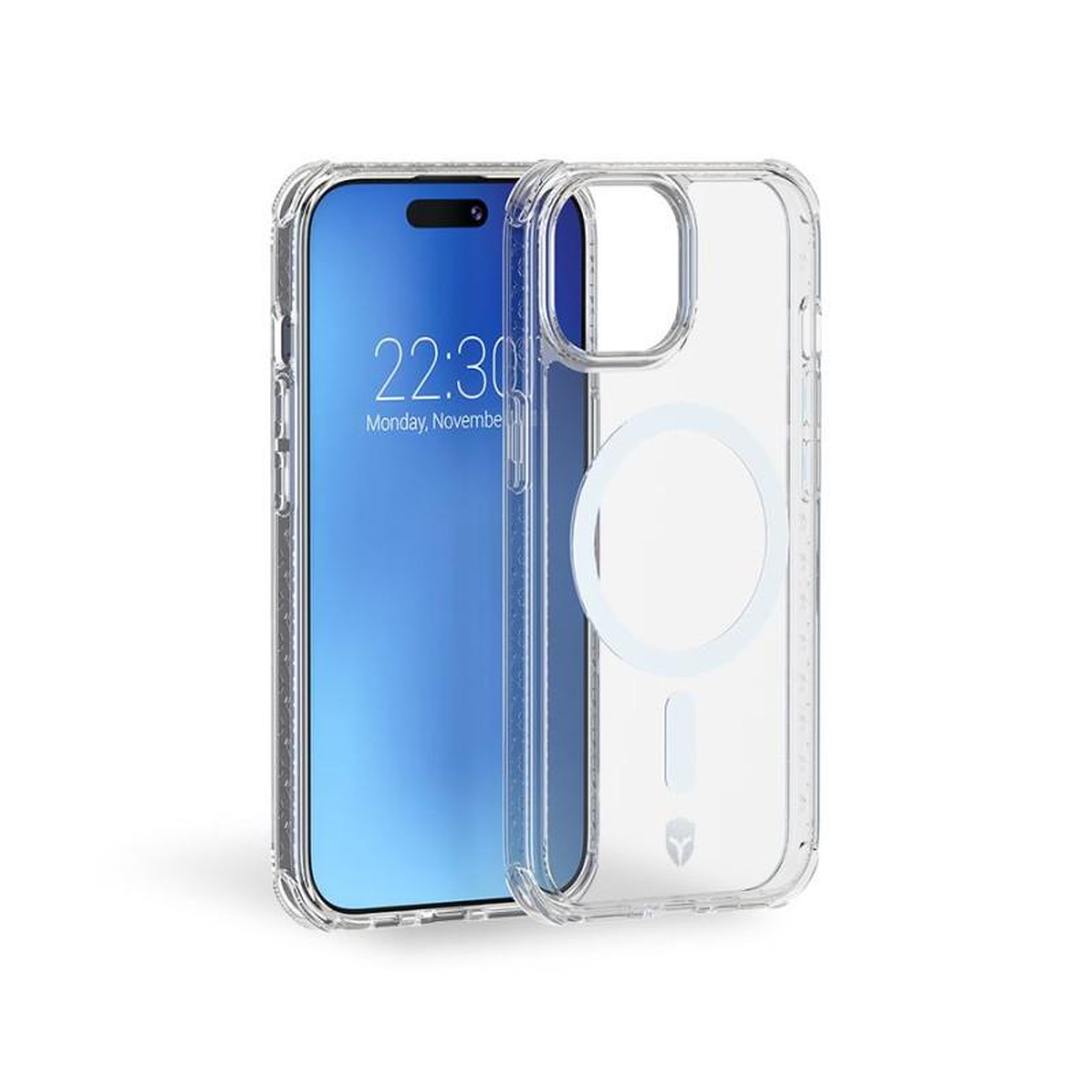 Bigben Connected Coque renforcée Magsafe Forcecase iPhone 15 Transparent