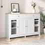 Voir la diapositive 4 : MERAX Buffet 4 porte(s) 2 tiroir(s) - 120 cm blanc mdf