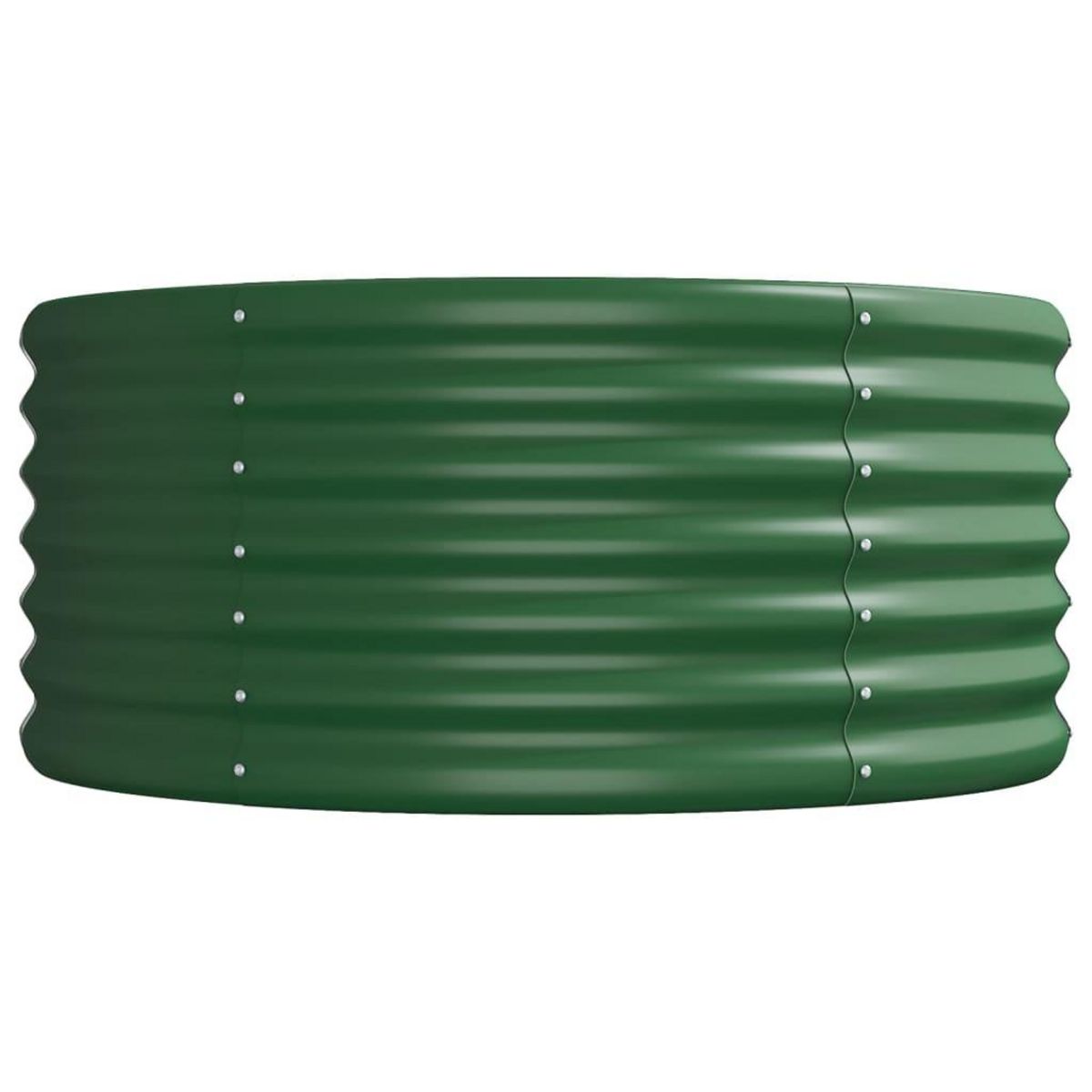 VIDAXL Lit sureleve de jardin Acier enduit de poudre 368x80x36 cm Vert