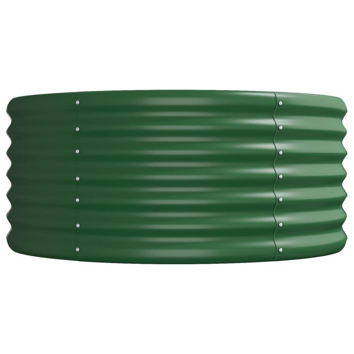 VIDAXL Lit sureleve de jardin Acier enduit de poudre 368x80x36 cm Vert