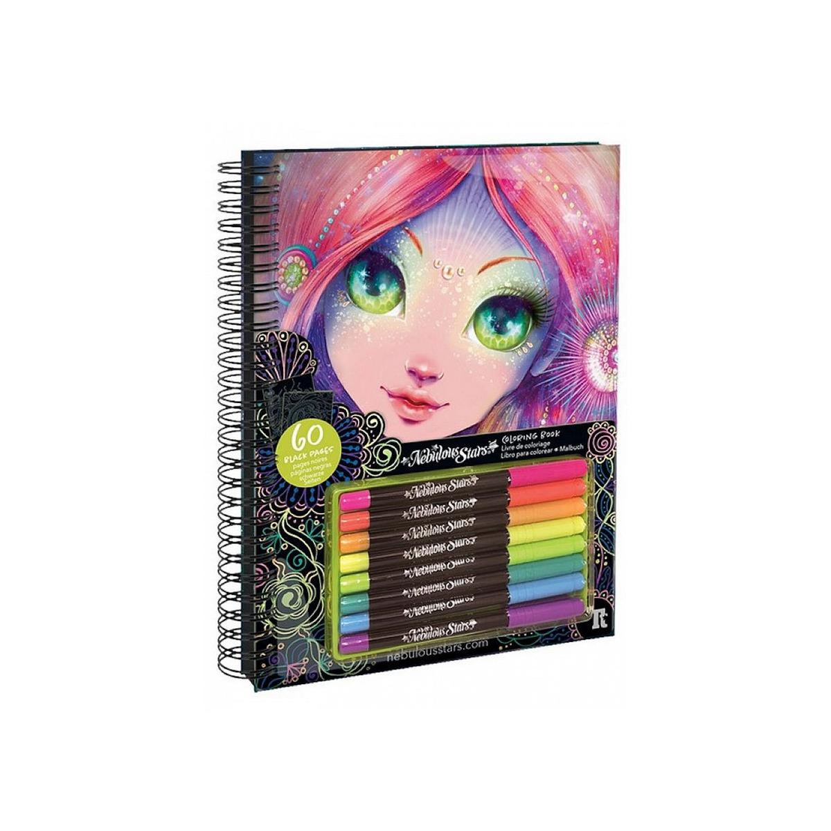 NEBULOUS STAR Large Coloring book Pages noires Asst