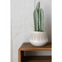Voir la diapositive 4 : Paris Prix Cache-Pot Déco en Grès  Kai  20cm Beige & Blanc