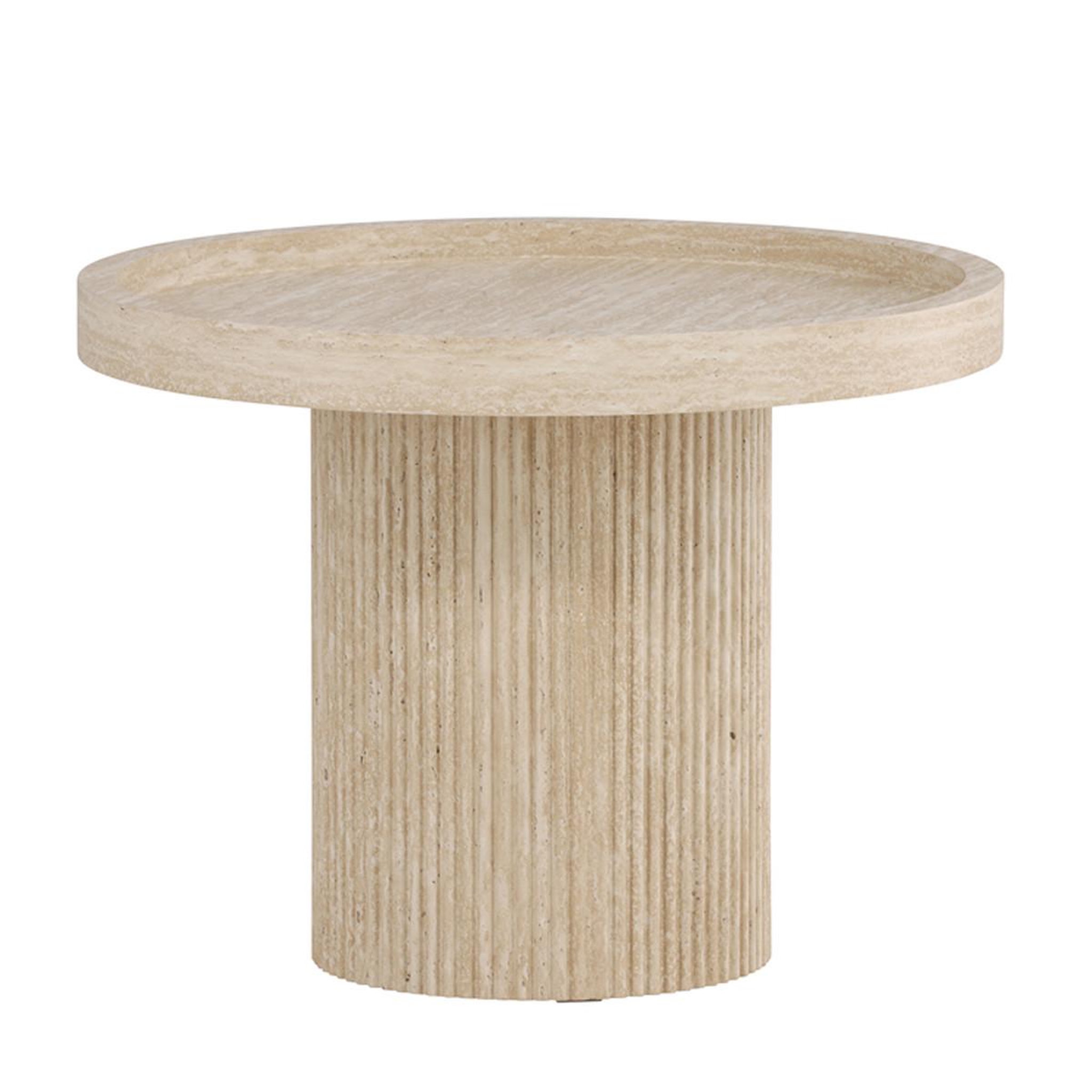 Paris Prix Table basse effet travertin  krille  60cm beige