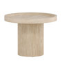 Voir la diapositive 1 : Paris Prix Table Basse Effet Travertin  Krille  60cm Beige