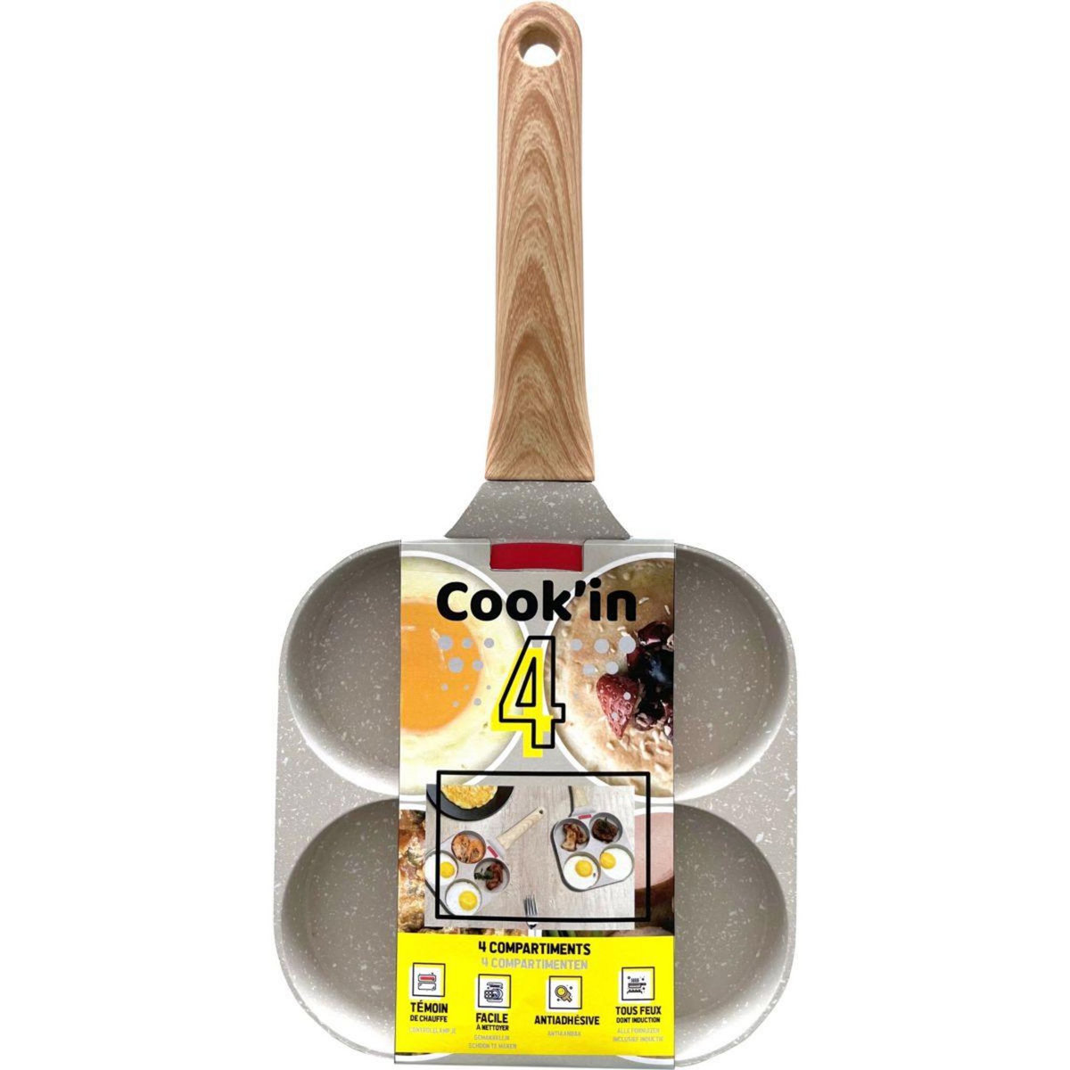 Best Of TV Poêle Pancake 4 compartiments COOK IN 4