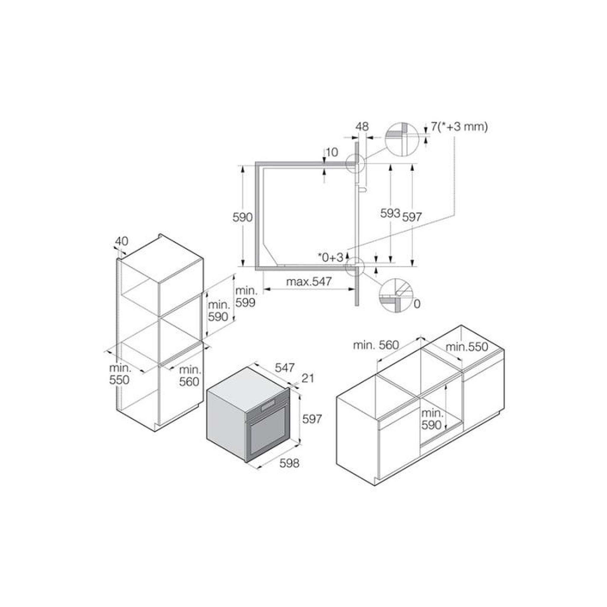Voir la diapositive 3 : ASKO Fours encastrables Multifonction 71L ASKO 56cm, 4743490