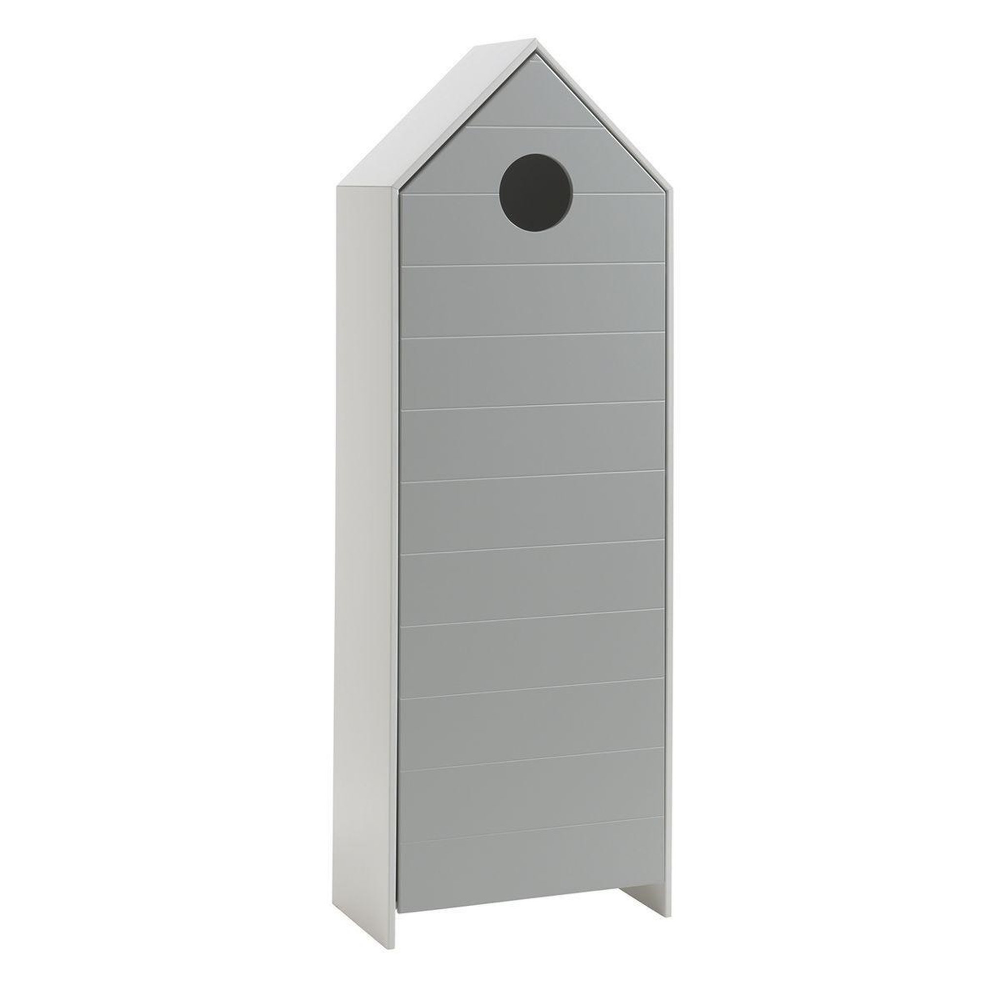 Voir la diapositive 3 : Paris Prix Pack - étagère & armoire 4 niveaux  casami  171cm blanc & gris